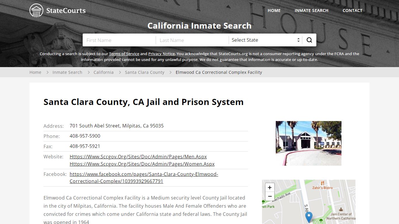 Santa Clara County, CA Jail and Prison System - State Courts